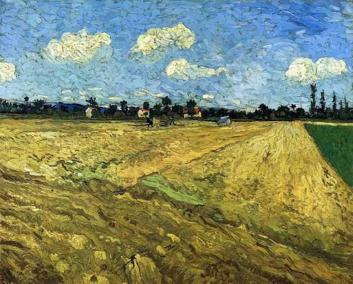 The Ploughed Field by Vincent van Gogh — hand-painted botanical oil painting reproduction on canvas