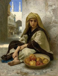 The Pomegranate Seller by William-Adolphe Bouguereau — hand-painted portrait oil painting reproduction on canvas