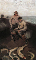 The Pomors by Konstantin Korovin — male oil painting wall art, Impressionism