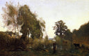 The Ponds of Ville d'Avray by Camille Corot — hand-painted animal oil painting reproduction on canvas