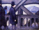 The Pont de Europe (study) by Gustave Caillebotte — hand-painted abstract oil painting reproduction on canvas