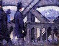 The Pont de Europe (study) by Gustave Caillebotte — hand-painted abstract oil painting reproduction on canvas