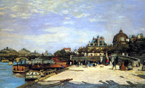 The Pont des Arts and the Institut de France - Pierre-Auguste Renoir