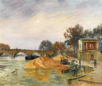 The Pont Marie de Paris by Gustave Loiseau — hand-painted landscape oil painting reproduction on canvas