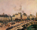 The Pont Neuf 2 by Camille Pissarro — seascapes oil painting wall art, Impressionism