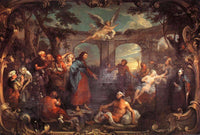 The Pool of Bethesda by William Hogarth — hand-painted cultural oil painting reproduction on canvas
