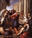 The Pool by Palma il Giovane — group oil painting wall art, Mannerism Late Renaissance