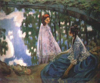 The Pool by Victor Borisov-Musatov — oil painting reproduction