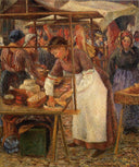 The Pork Butcher by Camille Pissarro — vintage oil painting wall art, Impressionism