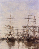 The Port by Eugene Boudin — vintage oil painting wall art, Impressionism