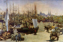 The Port of Bordeaux by Edouard Manet — hand-painted landscape oil painting reproduction on canvas