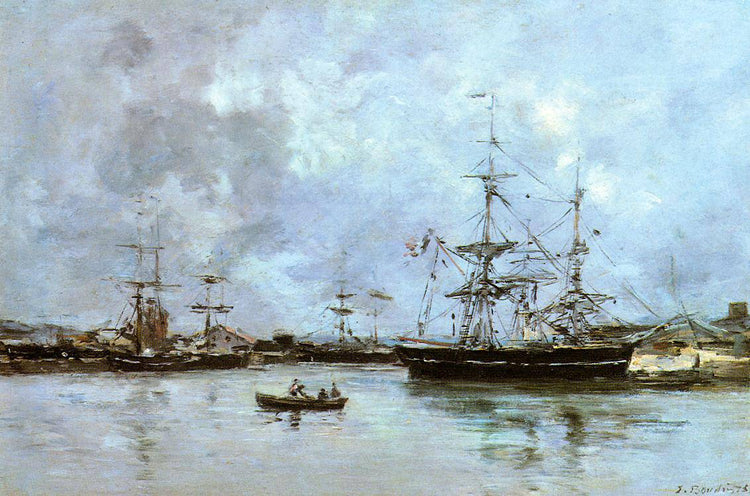 The Port of Deauville - Eugene Boudin