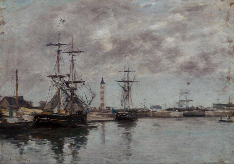 The Port of Deauville - Eugene Boudin