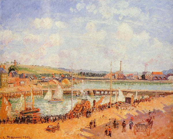The Port of Dieppe, the Dunquesne and Berrigny Basins High Tide, Sunny Afternoon