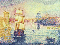 The Port of Marseilles by Henri-Edmond Cross — hand-painted impressionism oil painting reproduction on canvas