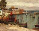 The Port of Sauzon by Maxime Maufra — hand-painted architectural oil painting reproduction on canvas