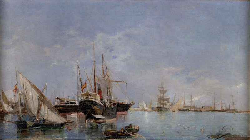 The Port of Valencia on gallery wrap