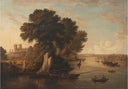 The Port of Westminster by John Glover — hand-painted landscape oil painting reproduction on canvas
