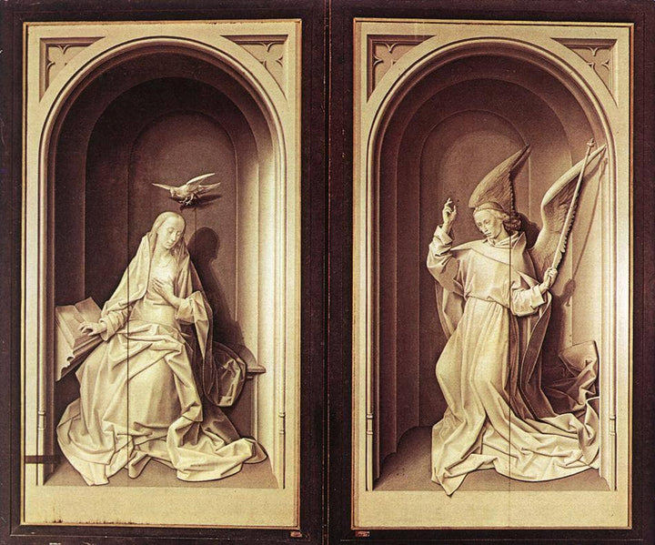 The Portinari Triptych (closed panels) by Hugo van der Goes — hand-painted cultural oil painting reproduction on canvas