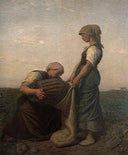 The Potato Harvest by Jules Breton — children oil painting wall art, Realism