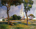 The Powder Magazine at La Rochelle by Pierre-Auguste Renoir — hand-painted botanical oil painting reproduction on canvas