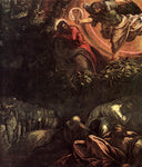 The Prayer in the Garden by Tintoretto — religion oil painting wall art, Mannerism Late Renaissance