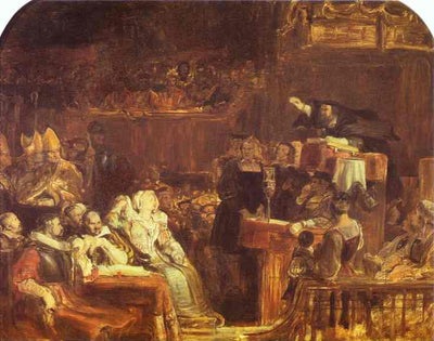 The Preaching of John Knox before the Lords of Congregation, 10 June 1559 in apartment