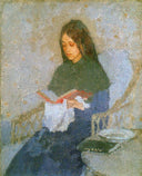 The Precious Book by Gwen John — male oil painting wall art, Post Impressionism