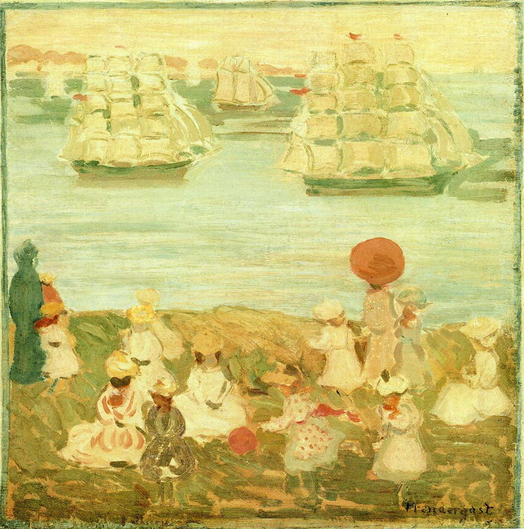 The Pretty Ships (also known as As the Ships Go By) - Maurice Prendergast