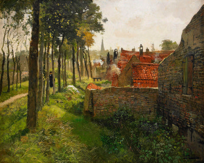 The Priest by Frits Thaulow — oil painting reproduction