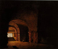 The Prisoner by Joseph Wright — hand-painted architectural oil painting reproduction on canvas