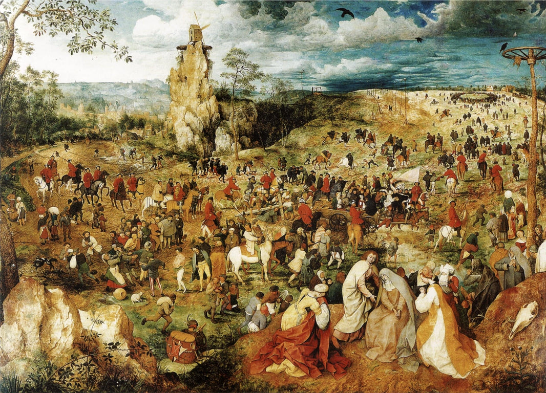 The Procession to Calvary by Pieter Bruegel the Elder — hand-painted cultural oil painting reproduction on canvas