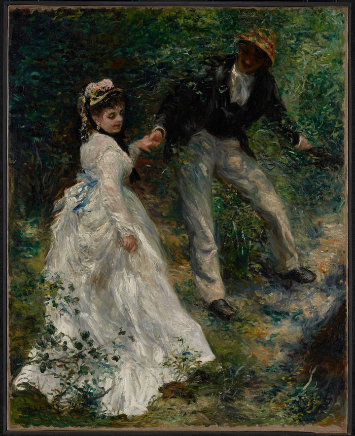 The Promenade by Pierre-Auguste Renoir — hand-painted portrait oil painting reproduction on canvas