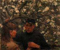 The Promise by Henry Scott Tuke — hand-painted botanical oil painting reproduction on canvas