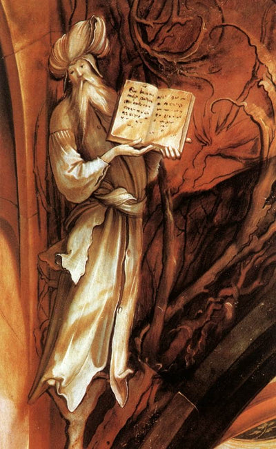The Prophet Isaiah (detail from the Isenheim Altarpiece) in study