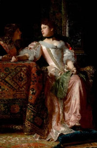 The Proposal by Wladyslaw Czachorski — hand-painted portrait oil painting reproduction on canvas