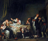 The Punished Son by Jean-Baptiste Greuze — hand-painted animal oil painting reproduction on canvas