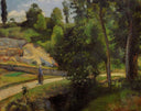 The Quarry, Pontoise by Camille Pissarro — rural oil painting wall art, Impressionism