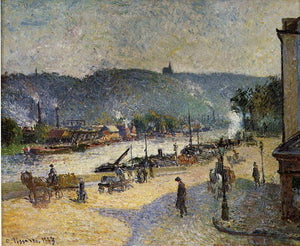 The Quays at Rouen - Camille Pissarro