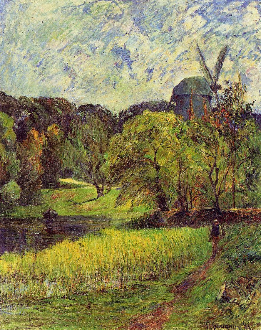 The Queen's Mill by Paul Gauguin — hand-painted botanical oil painting reproduction on canvas
