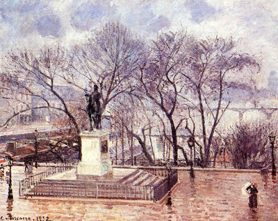 The Raised Terrace of the Pont Neuf, Place Henri IV, Afternoon, Rain in dining room