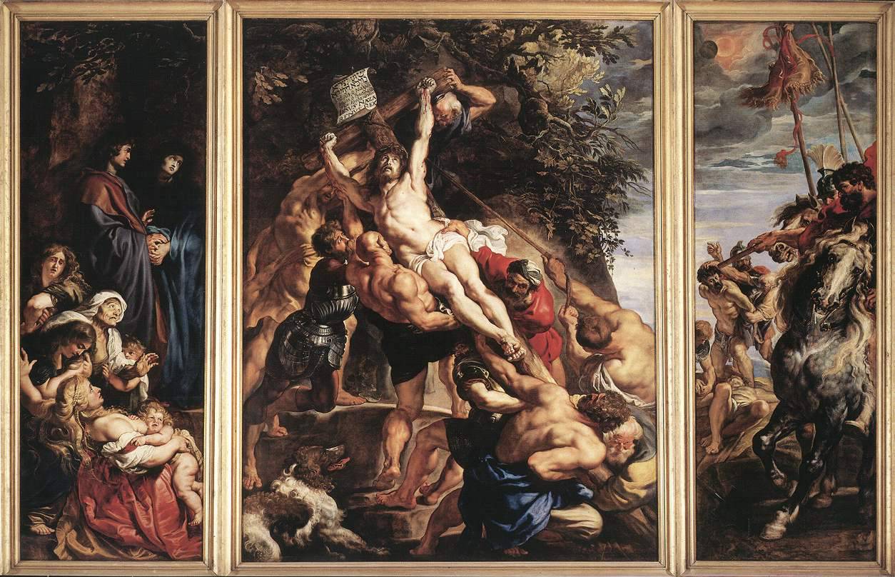 The Raising of the Cross - Peter Paul Rubens