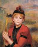 The Rambler by Pierre-Auguste Renoir — female oil painting wall art, Impressionism