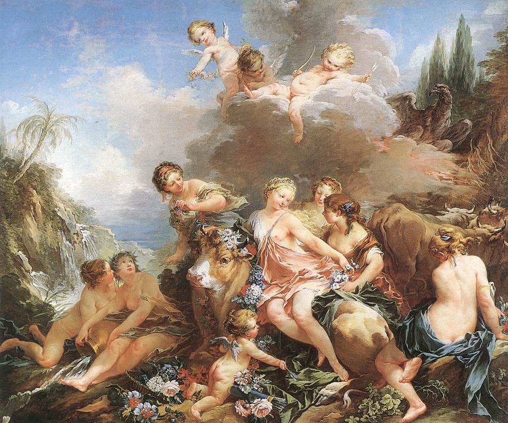 The Rape of Europa by Francois Boucher — hand-painted cultural oil painting reproduction on canvas
