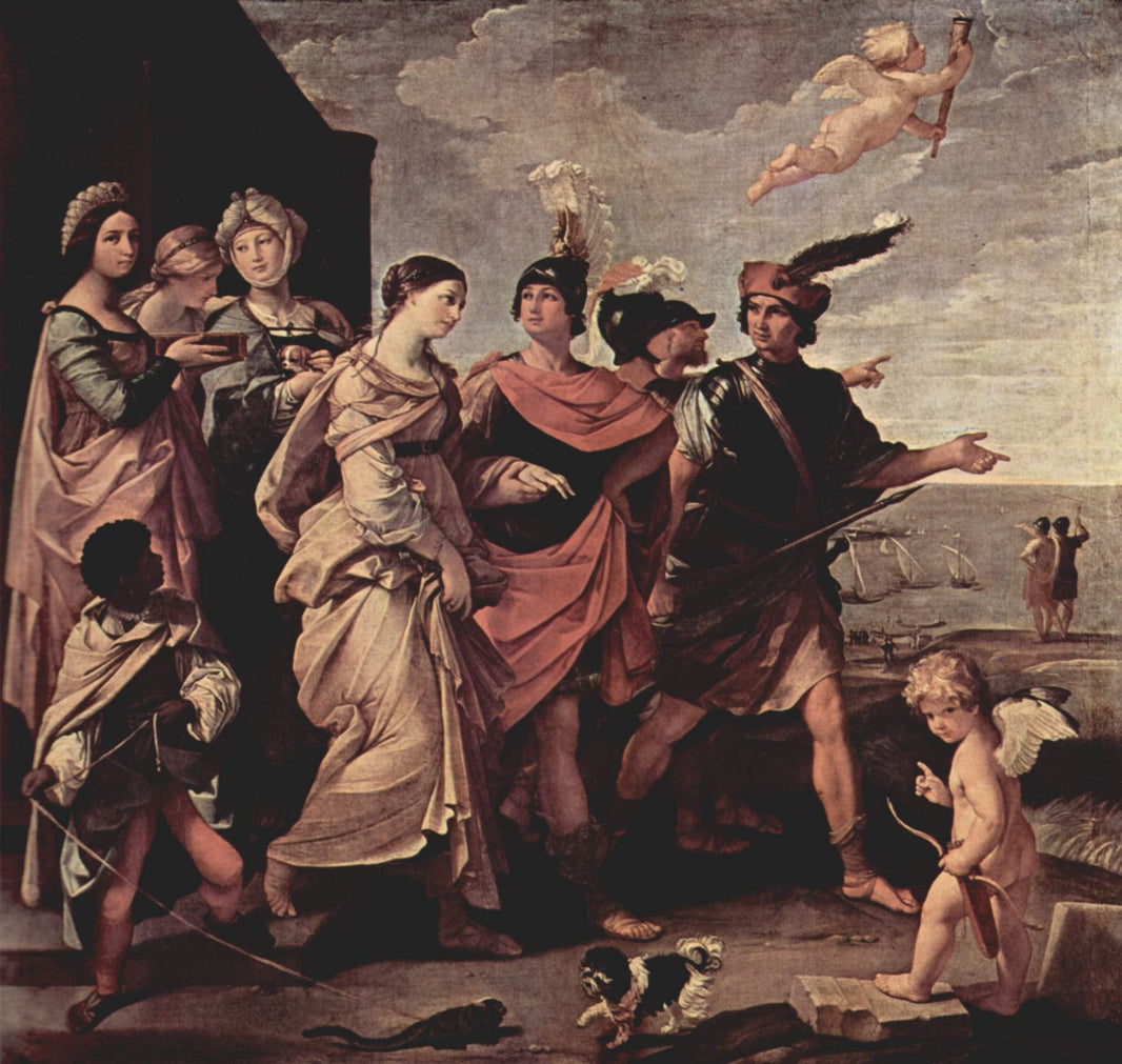 The abduction of Helena by Guido Reni — hand-painted cultural oil painting reproduction on canvas
