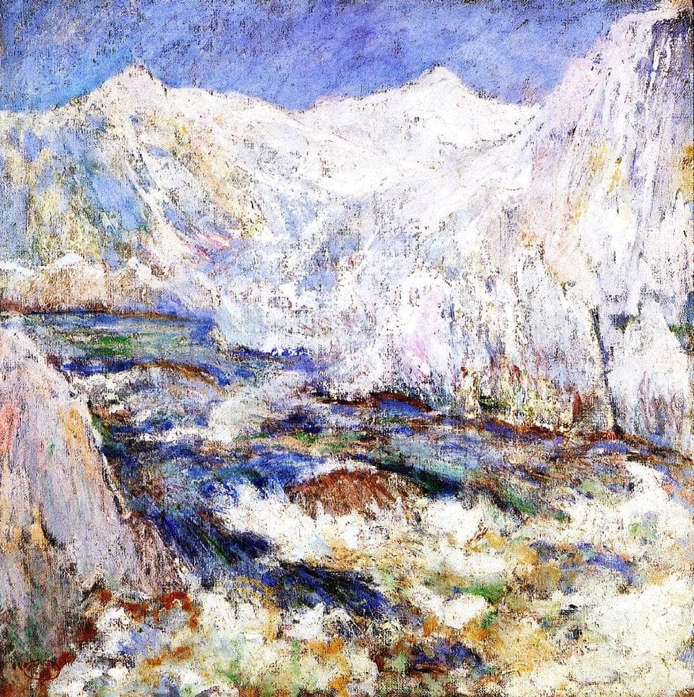 The Rapids, Yellowstone by John Henry Twachtman — hand-painted landscape oil painting reproduction on canvas