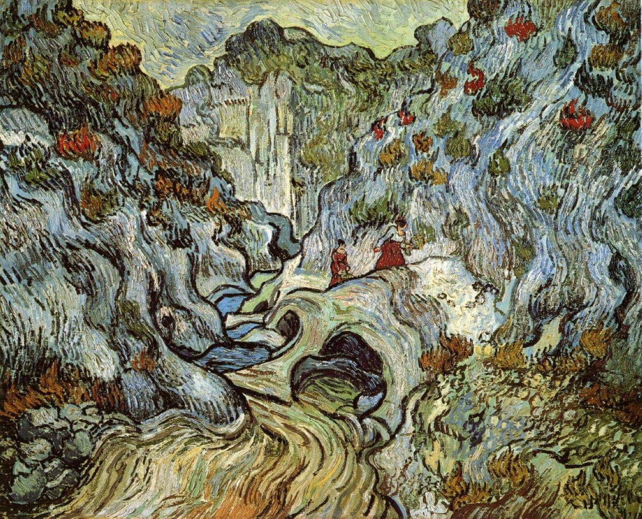 The ravine of the Peyroulets - Vincent van Gogh