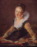 The Reader by Jean-Honore Fragonard — hand-painted portrait oil painting reproduction on canvas
