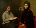 The Reading by Henri Fantin-Latour — hand-painted portrait oil painting reproduction on canvas