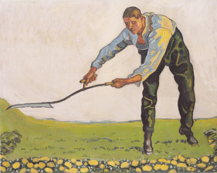 The Reaper by Ferdinand Hodler — hand-painted landscape oil painting reproduction on canvas